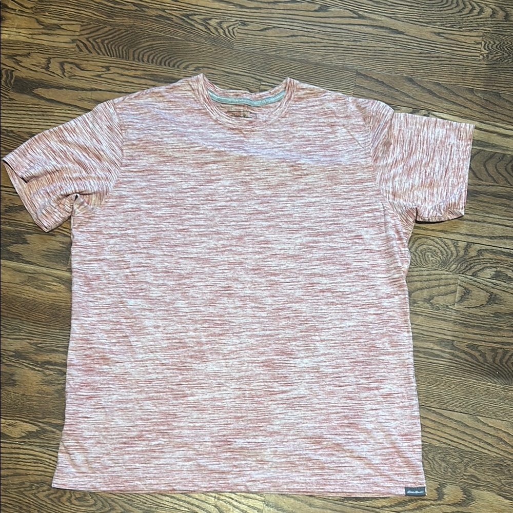 Eddie Bauer Red Short Sleeve Tee Casual Comfort